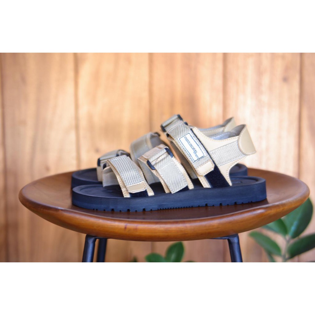 SANDAL KASUAL PRIA WANITA VOLKERFOOTWEAR STRAP3 FULCREAM BLACKKSOLE