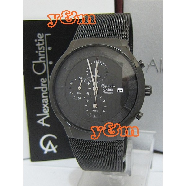 Jam Tangan Pria Alexandre Christie AC 6245 MC FBL Original Stainless