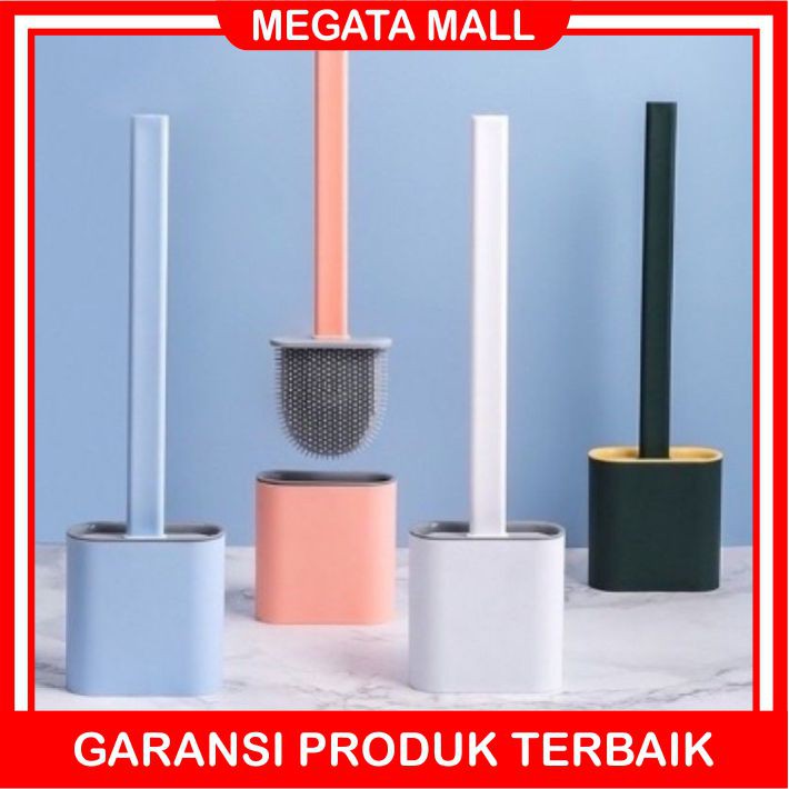 ♫ Megata ♫ A139 (ADA KOTAK) Sikat Toilet Silikon Brush Silicone Sikat Pembersih WC Import Grosir