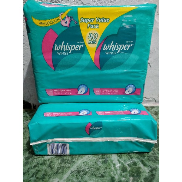 Whisper Pembalut Wanita Regular Flow 40 pads