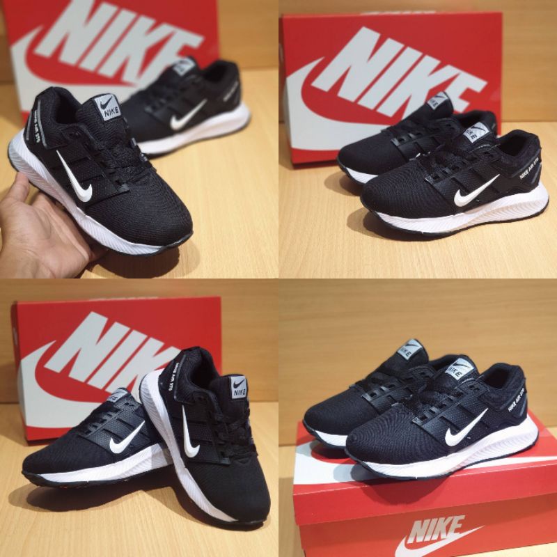 sepatu sneakers anak kids sekolah nike runnning air max 270 hitam putih cewek cowok 33-37