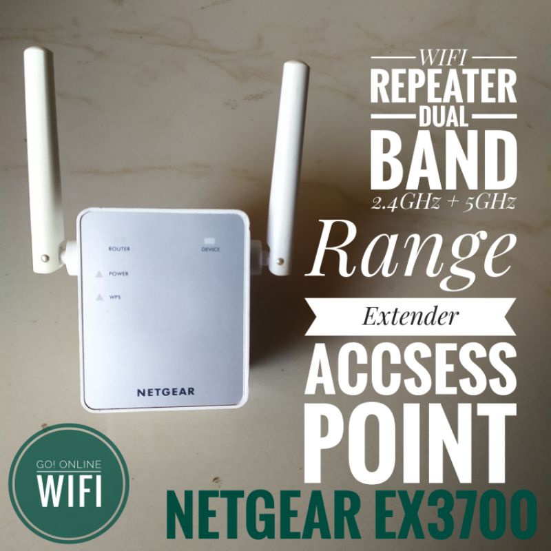 Repeater NETGEAR AC750 Wifi Range Extender EX3700 Normal Bukan Baru