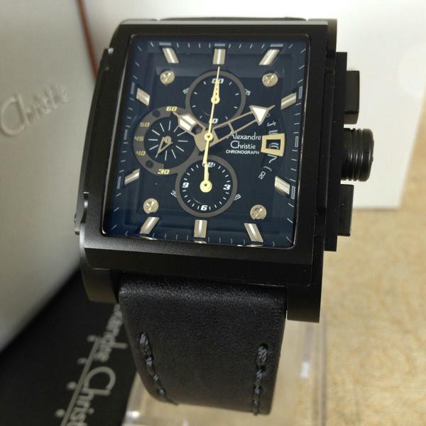 *FREE ONGKIR* jam tangan alexandre christie ac 6405 full black *PROMO BRANDED*