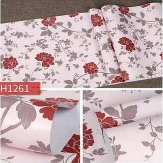 Wallpaper Dinding Bunga Mawar Merah - UK 45CM X10MTR | Shopee Indonesia