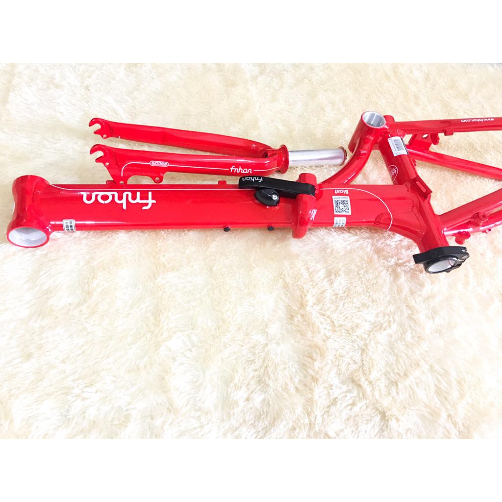 Frame Fork Fnhon Blast Merah Alloy Red Discbrake 20 22 Inch Original Disc Db Not Gust Storm