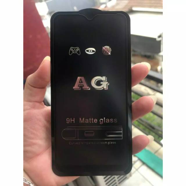 tempered glass iPhone 6+ anti gores kaca anti minyak atau matte fullglue dam fullem