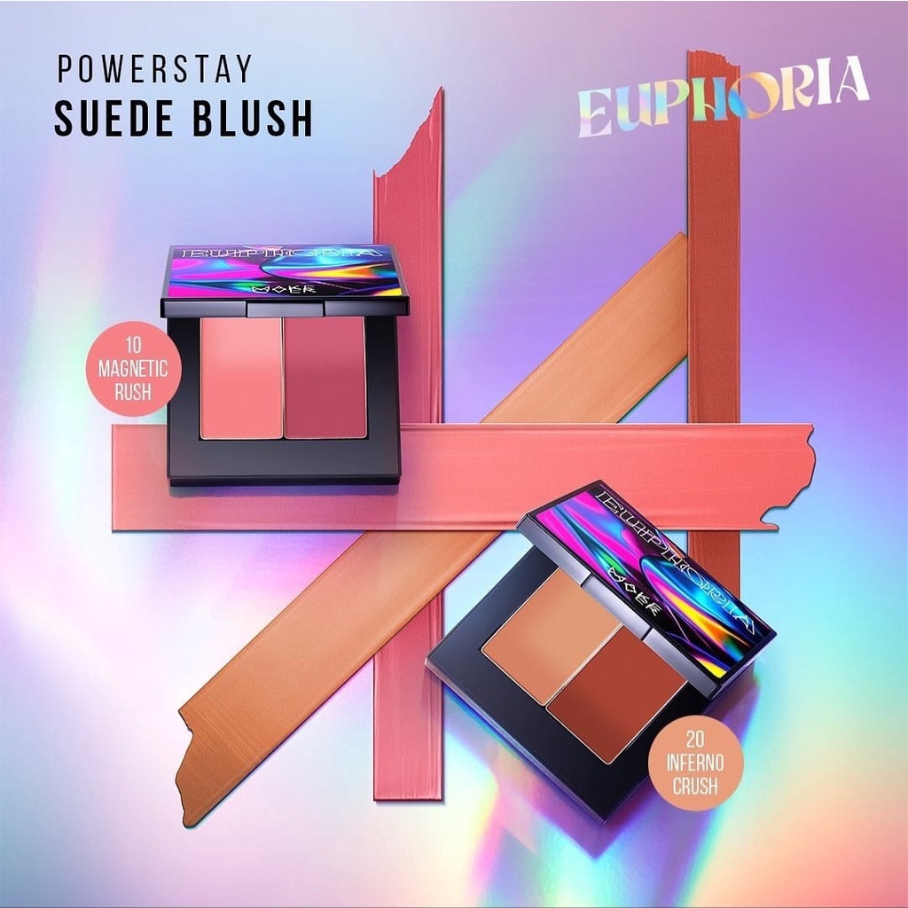 `ღ´ PHINKL `ღ´ Make Over Euphoria SERIES LIP CREAM &amp; SUEDE BLUSH NEW perona pipi premium kelas sultan