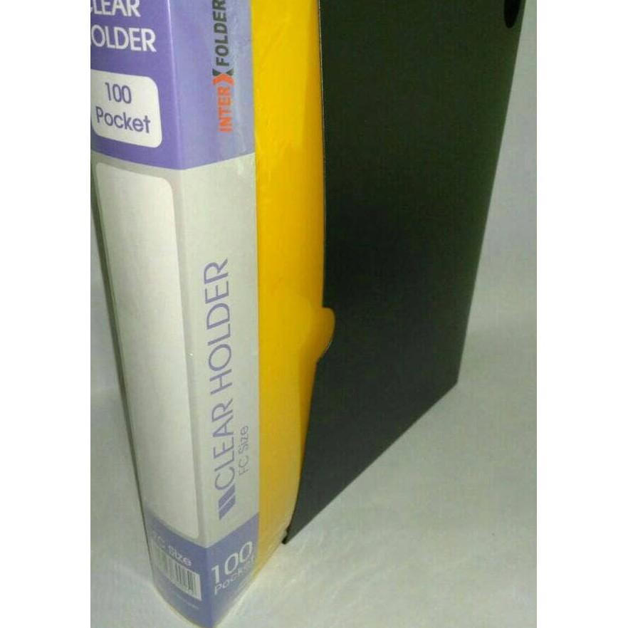 

Harga Spesial-007 Clear holder/display book Folio 100 pocket INTERX