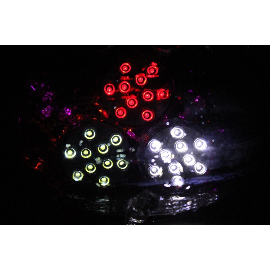 [ORIGINAL 100%] Lampu LED Underwater Submersible Waterproof 2 PCS with Remote Control