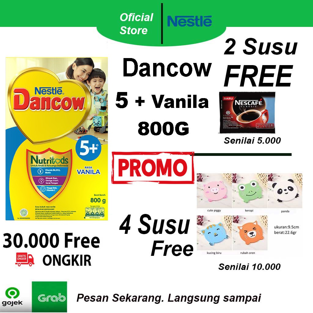 

Dancow 5 +/ SUSU DANCOW 5+ Vanila./Susu pertumbuhan Usia 5 - 12 Tahun.Berhadiah.
