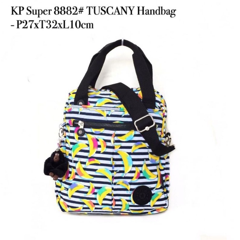 Tas wanita 3 fungsi tenteng selempang ransel kipling 8882 tuscany backpack