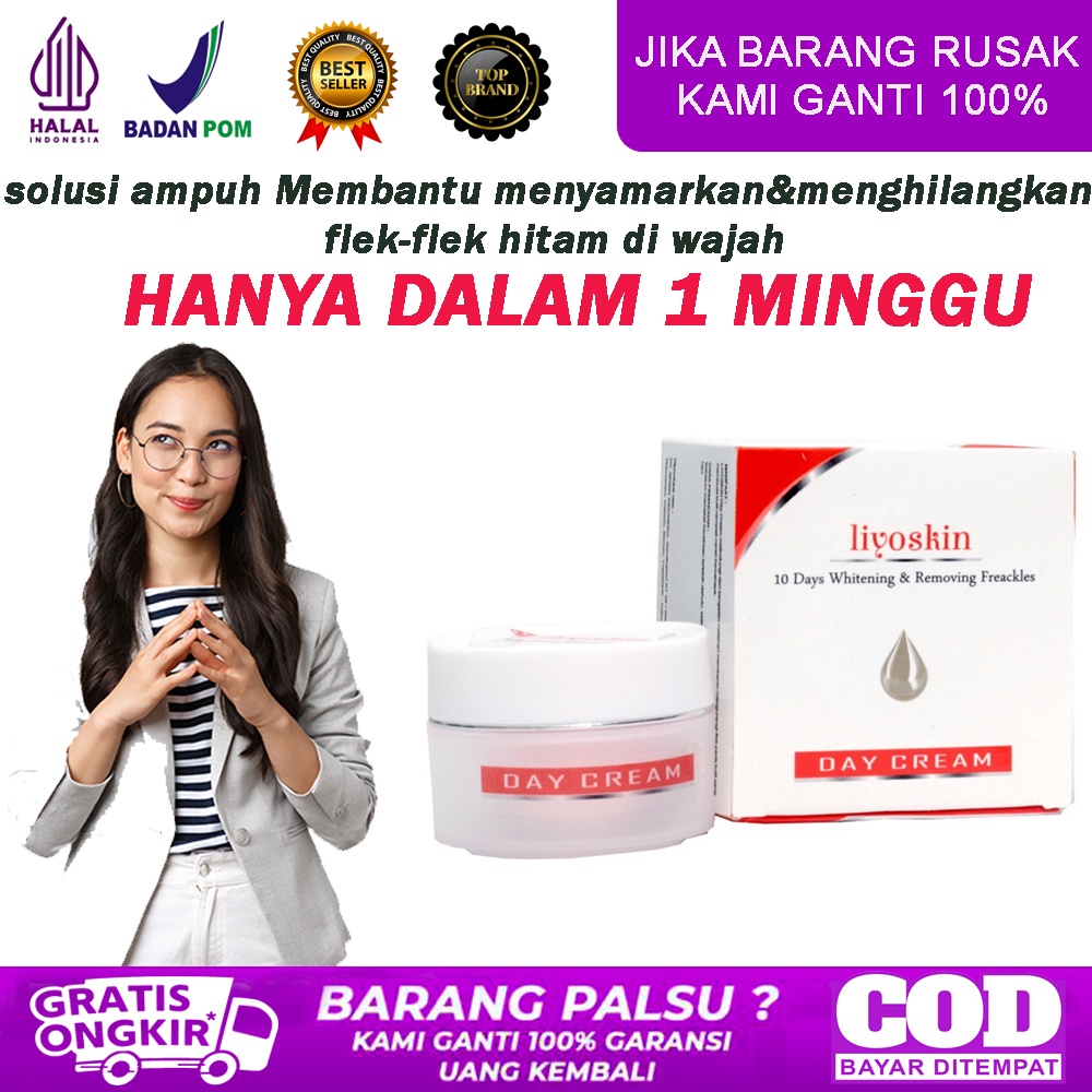 KRIM SIANG/DAY CREAM LIYOSKIN AMAN BPOM