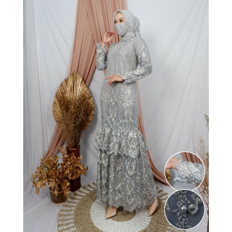 PRODUK ORIGINAL/GAMIS ANDIN/GAMIS TULLE MODERN/BY ALETA