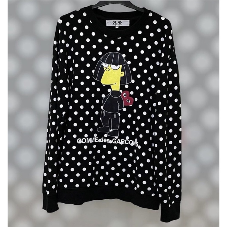 CDG play x Simpson polkadot crewneck