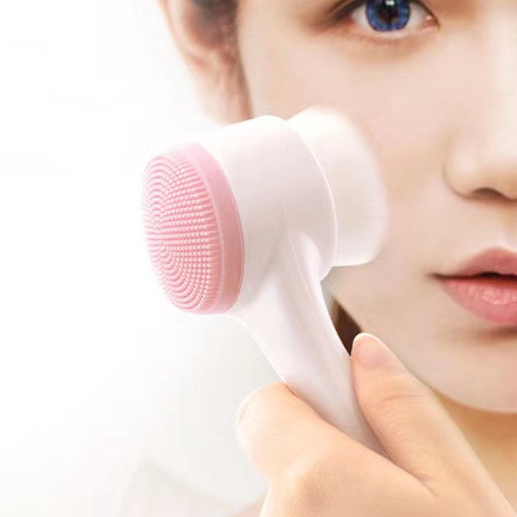 BELLA - ALAT BRUSH SIKAT PEMBERSIH PIJAT WAJAH KOMEDO | FACE FACIAL SILICON 2IN1 IMPORT MURAH