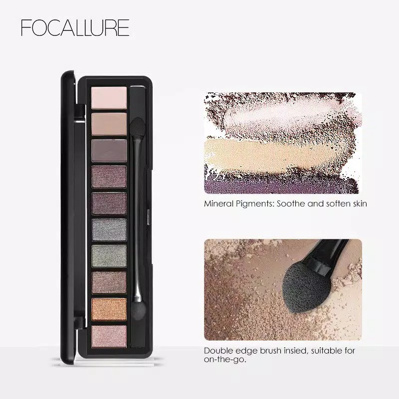 Focallure 10 Color Eyeshadow Pallete ORI