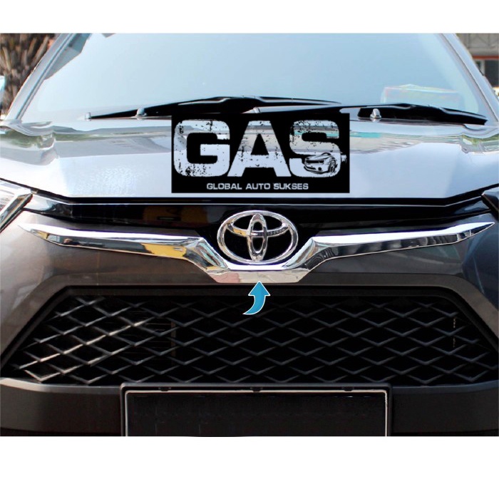 LIST GRILL DEPAN CHROME TOYOTA RAIZE GAS