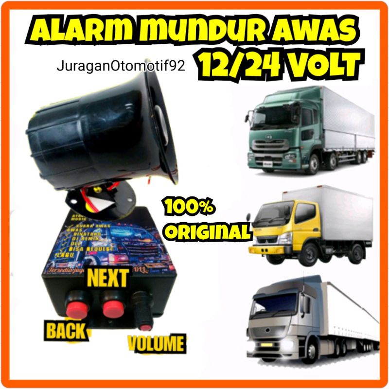 alarm mundur awas awas / alarm mundur awas / alarm mundur truk / alaram mundur lagu / carry / alaram mundur Avanza / atret mundur / alarm mundur mp3 / klakson mundur 12/24 VOLT