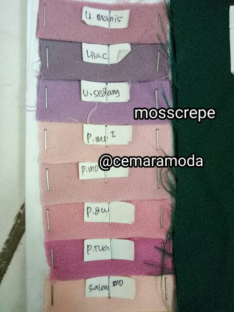 Kain mosscrepe PER 0.5m / arabian crepe IMPORT PREMIUM QUALITY / moscrepe / mostcrepe arabiancrepe / kain gamis kerudung hijab instant jilbab instant pasminah