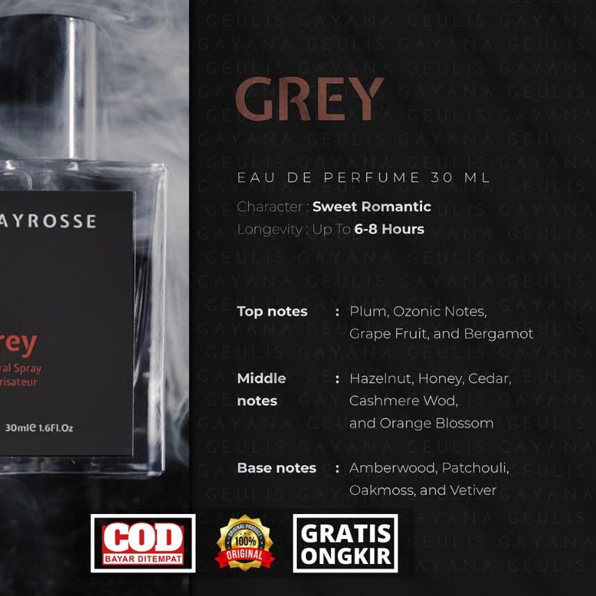 ❃ Jayrosse Perfume - Grey | Parfum Pria Rouge Grey Noah Luke Original Jayrosse ✴
