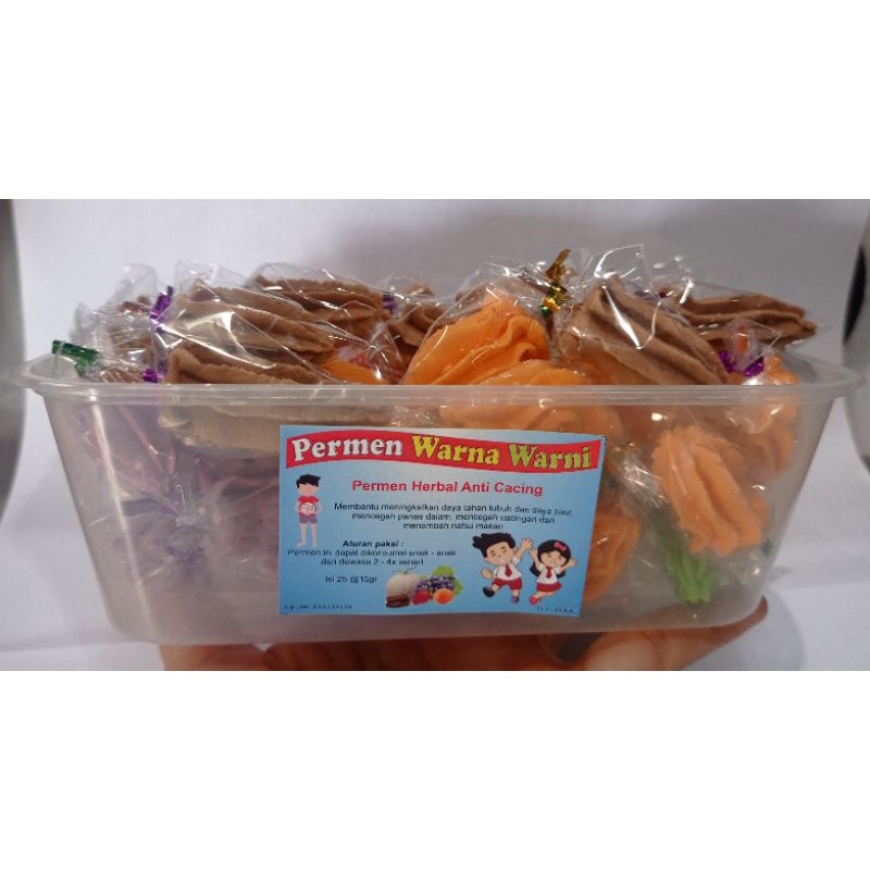 

permen cacing/ permen anti cacing/ permen warna warni isi 50 bisa pilih rasa
