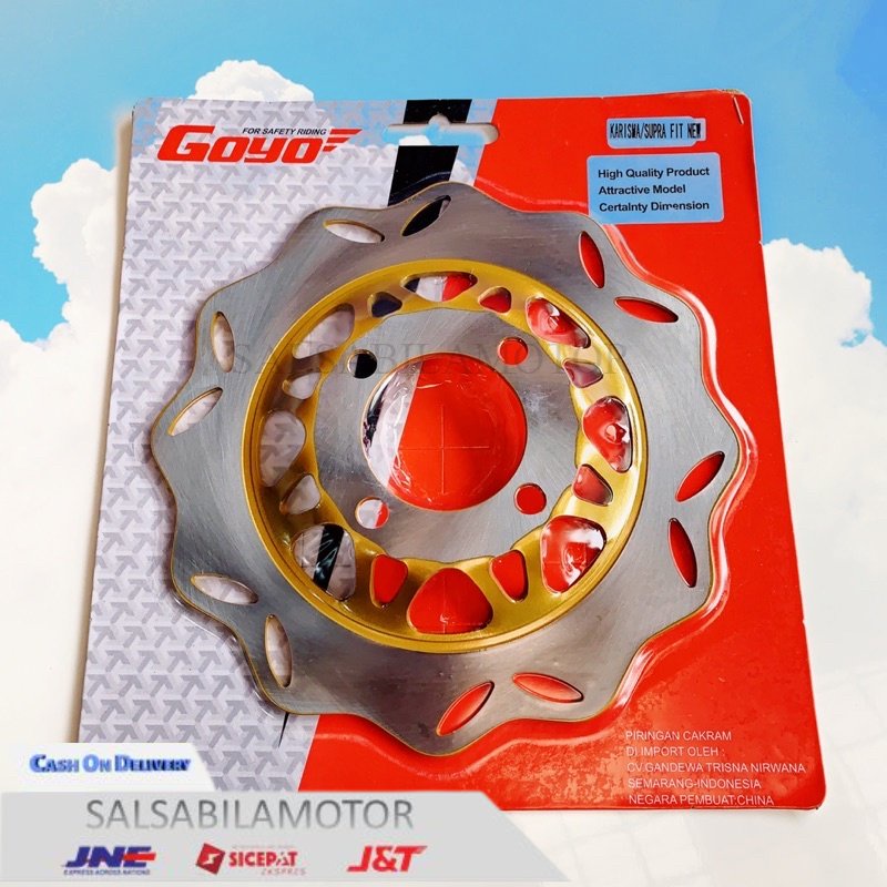"VARIASI AKSESORIS SPAREPART" - PIRINGAN DISC REM CAKRAM KHARISMA/CS1 CS ONE/ SUPRA FIT NEW 220MM SA