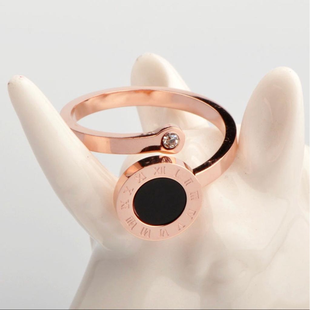 Cincin Titanium Wanita Terlaris Model Bulgari Anti Karat