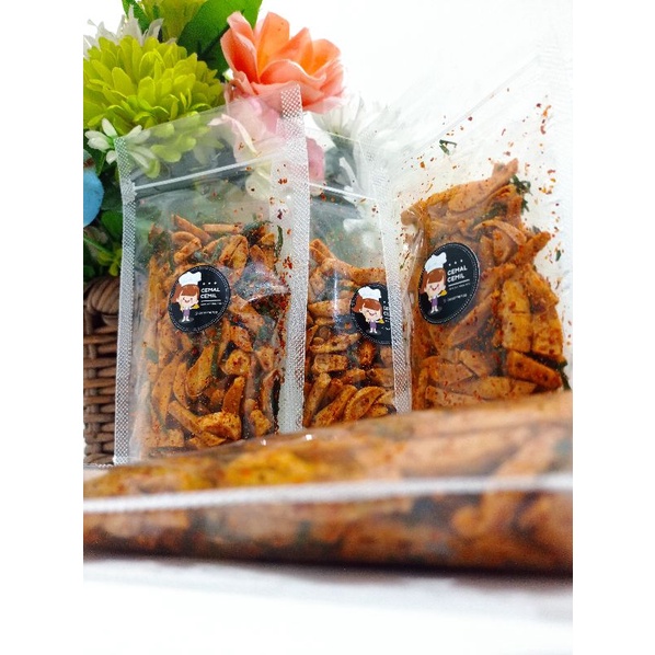 

Basreng stik Pedas daun jeruk