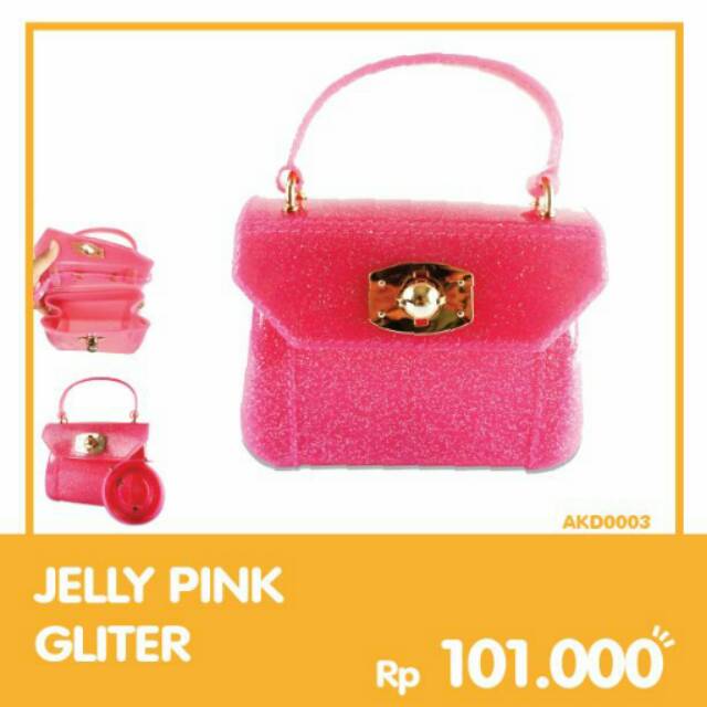 Tas Jelly Pink Gliter