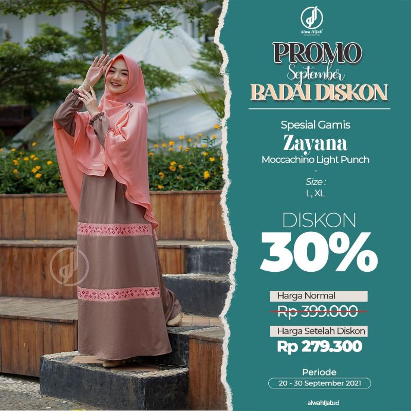 DISKON Baday Gamis set Zayana ori by Alwa hijab