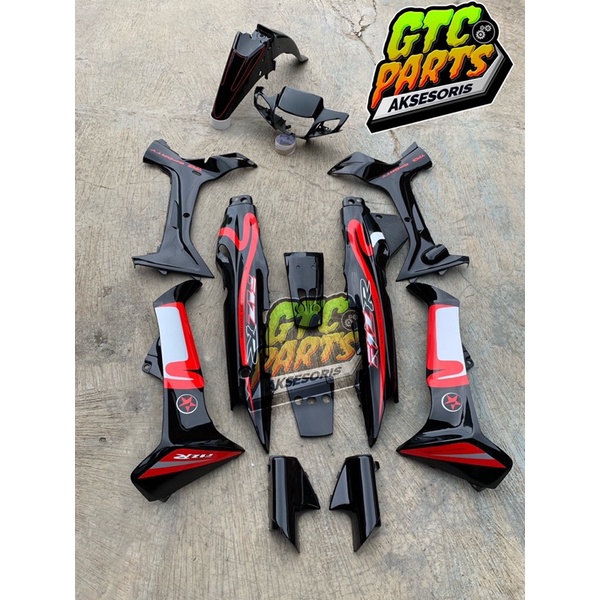 Cover Body Fizr F1zr Caltex hitam merah Full Set Halus Cover Bodi Yamaha Fiz r