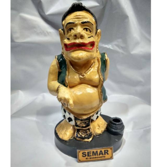 (BISA COD) PAJANGAN MINIATUR WAYANG SEMAR + TEMPAT BOLPOIN 22x9x9 cm BAHAN FIBERGLASS