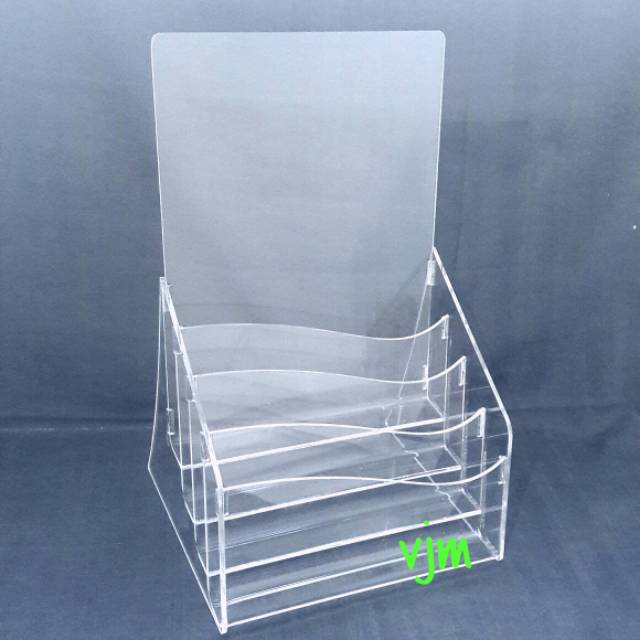 

Acrylic Tempat Brosure Folio : 2 (4susun)