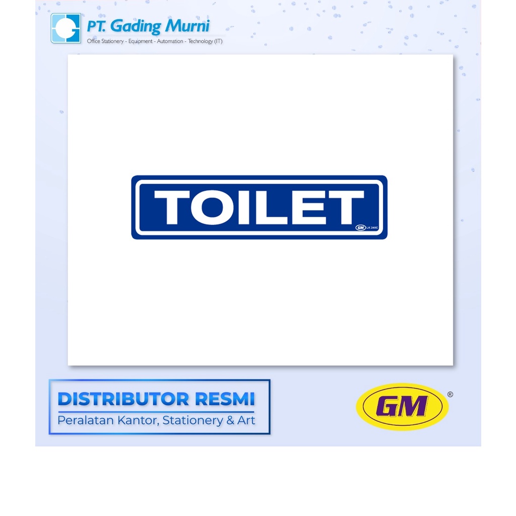 

GM LABEL KECIL LK 240 WARNA TOILET