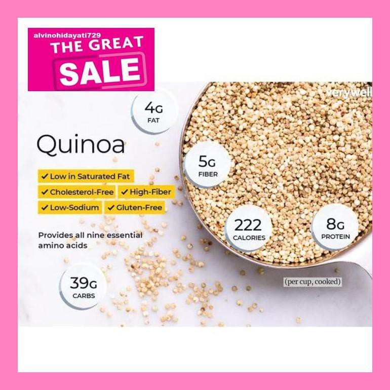 

Al04Nind Organic White Quinoa 250Gr Indvvl03