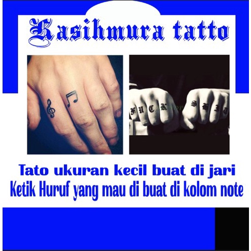 tato temporer custom tulisan jepang korea cina latin arab thai aesthetic nama request untuk dada tan