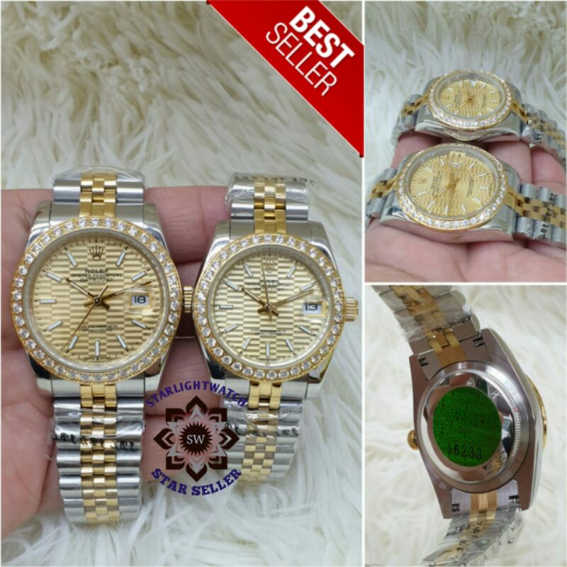 JAM TANGAN ROLEX COUPLE AUTOMATIC RING MATA KUALITAS ORIGINAL