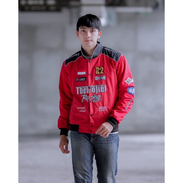 NASCAR RACING JACKET VINTAGE SPEED RACE THE BOJIEL - Jaket Bomber Motor Balap - Jaket Pria Racing Nascar