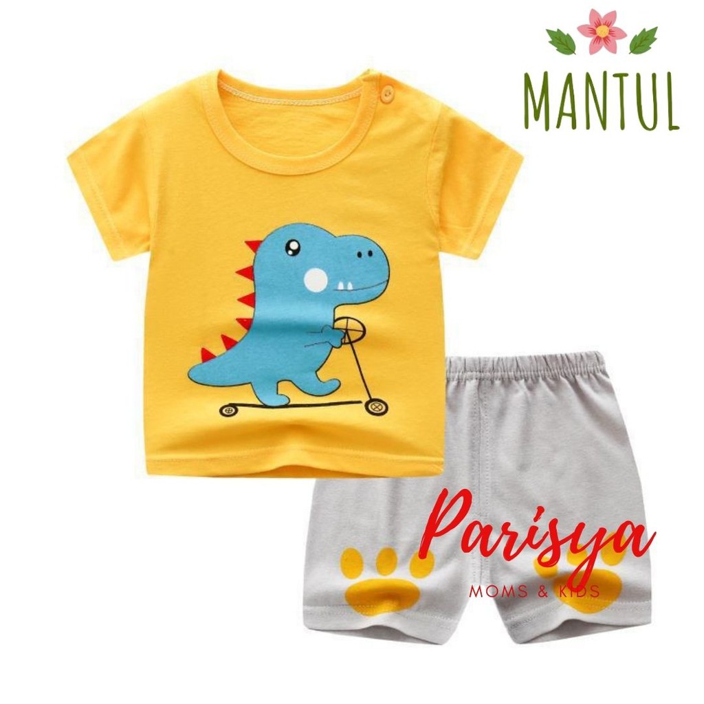 0-18 Bulan Setelan Harian Bayi Mantul / Pakaian Bayi / Jumper Import Anak (Parisya SHI-07LY)-SHI-07P