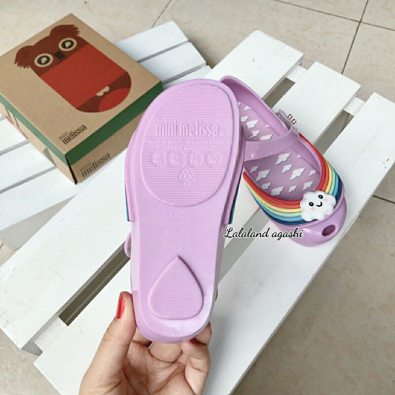 Sepatu Minimel ultragirl sunnyday Pink/sepatu melissa anak/ sepatu melissa pelangi