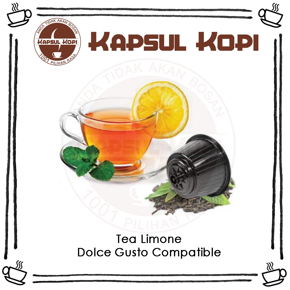 

Ecer Tea Limone Kapsul Kopi Import Dolce Gusto Compatible Coffee