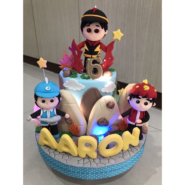 

cake birthday preloved tema boboiboy