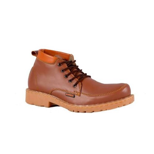 Sepatu Boots Kulit Pria Napoleon Tan