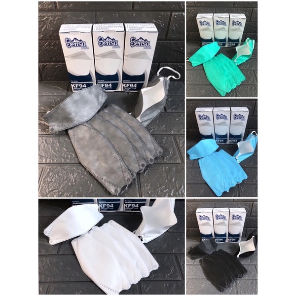 Masker Kf94 Sensa Earloop 4ply isi 20 pcs