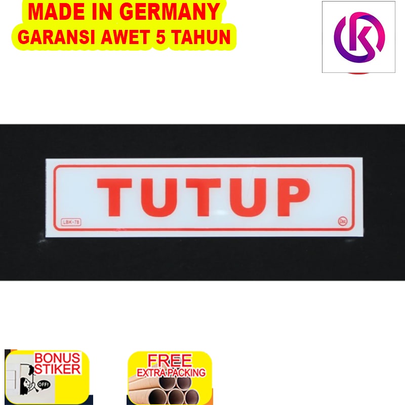 

Terlaris PAPAN LABEL AKRILIK TULISAN TUTUP