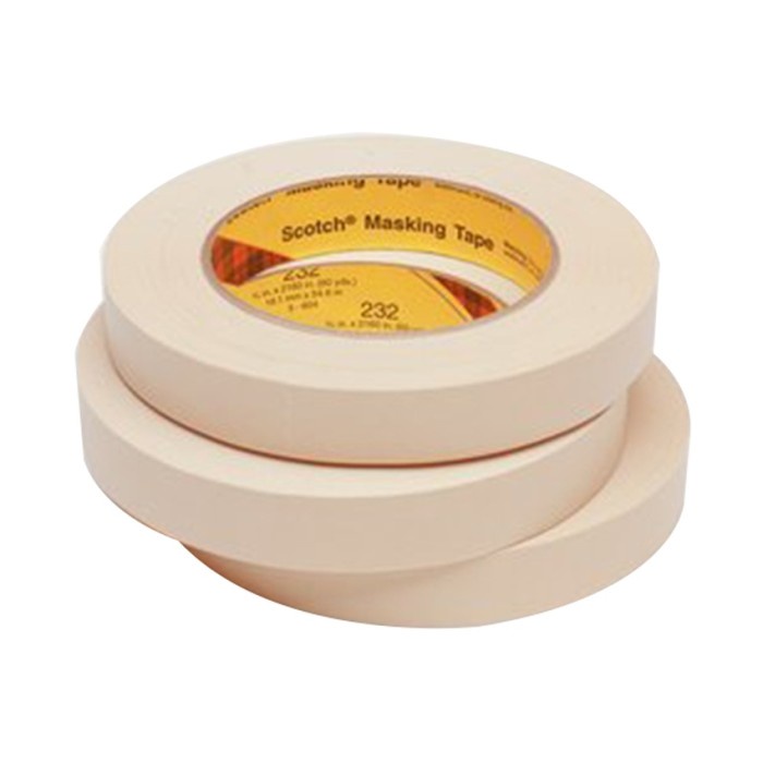 

Eklusif 3M Scotch High Performance Masking Tape 232 Natural (24Mm X 55M)/Murah Hot Sale