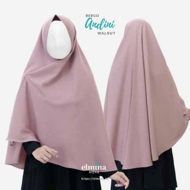 Bergo Andini Angel Crepe by Elmina Hijab