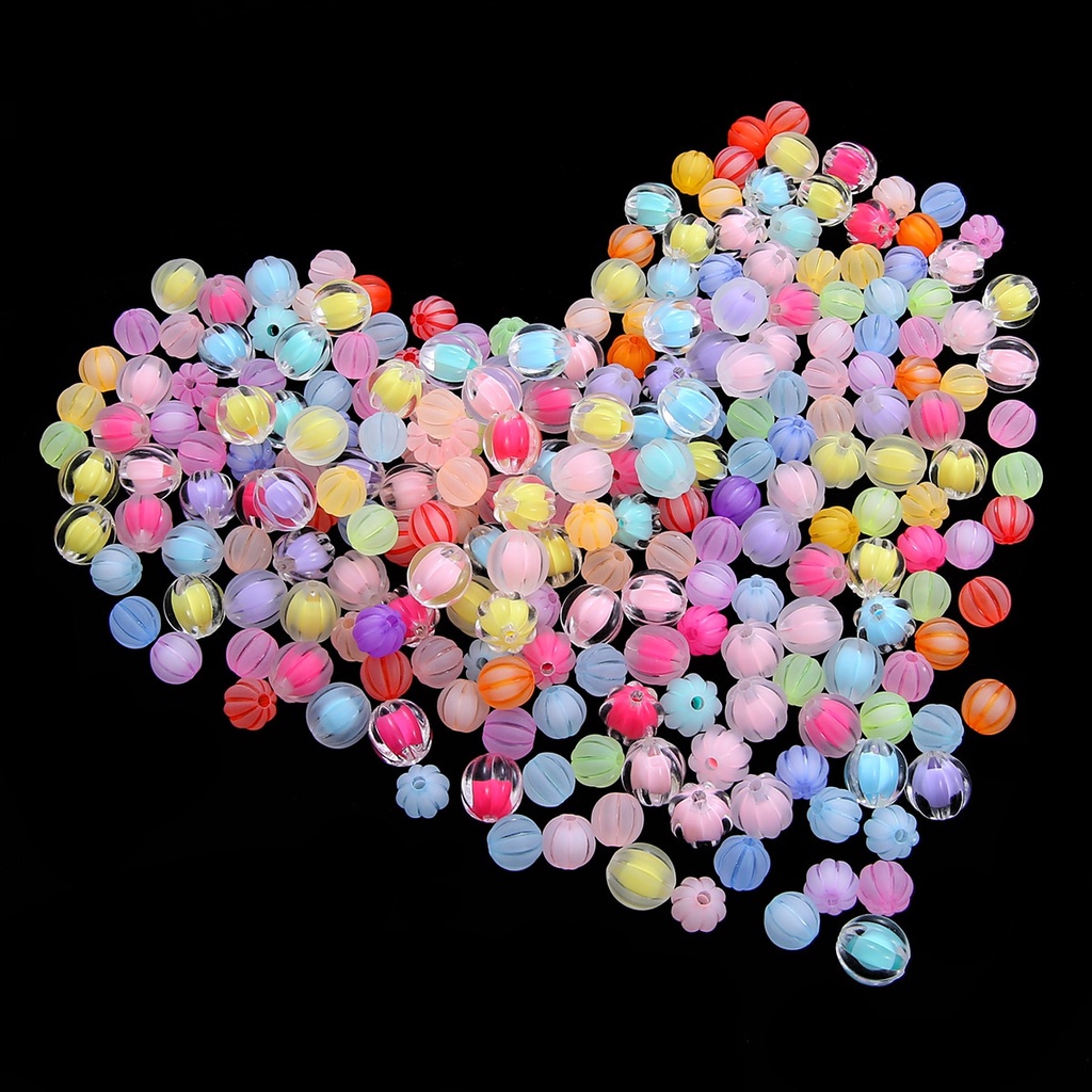 10 12mm Pumpkin beads Acrylic spacer Loose beads DIY beaded Door curtain Braided Decorations craft Jewelry Making Kid's Toys