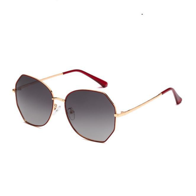 AS Kacamata Fashion Wanita Kode 1006 Style Korea Women Sunglasses Kaca mata Wanita Import Kekinian-HITAM MERAH