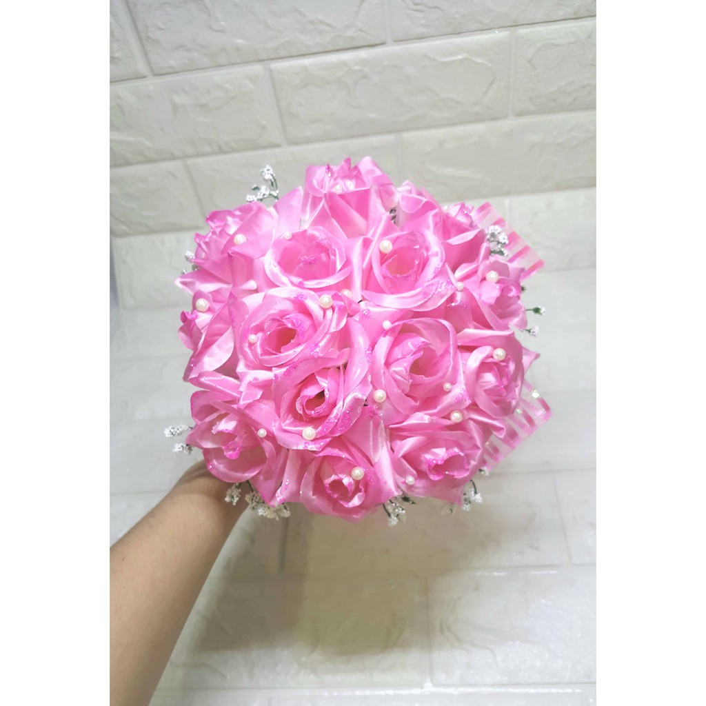 Buket Mawar Mutiara Wedding Birthday Girl